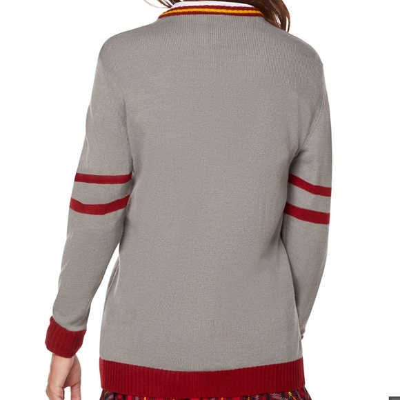 Grey Gryffindor Cardigan Sweater - Harry Potter, Size S - Picture 2 of 8
